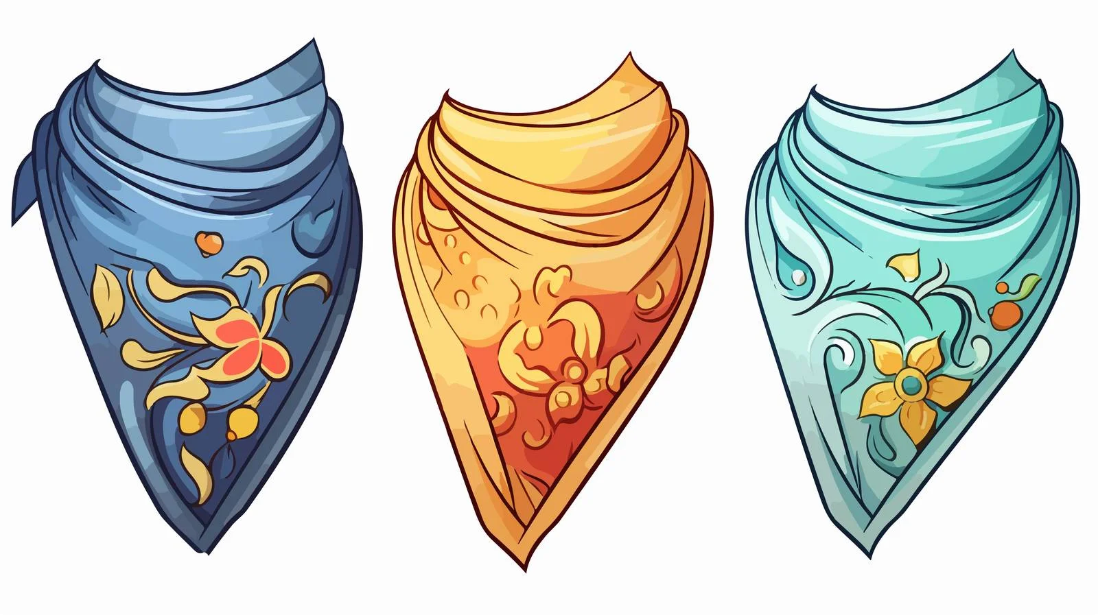 Cartoon Handkerchief Vector Illustration — free download from Dotvec