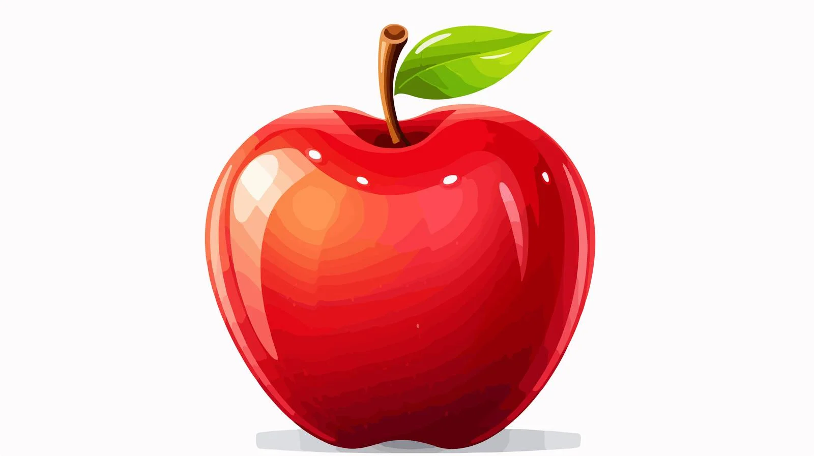 Joyful Apple Illustration — free download from Dotvec