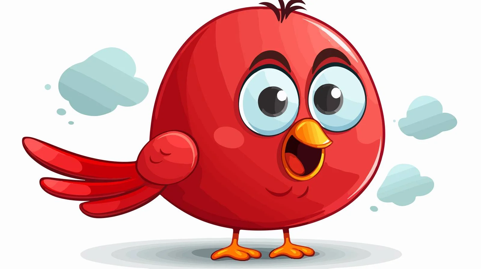 Cheerful Bird with Speech Bubble Vector — free download from Dotvec