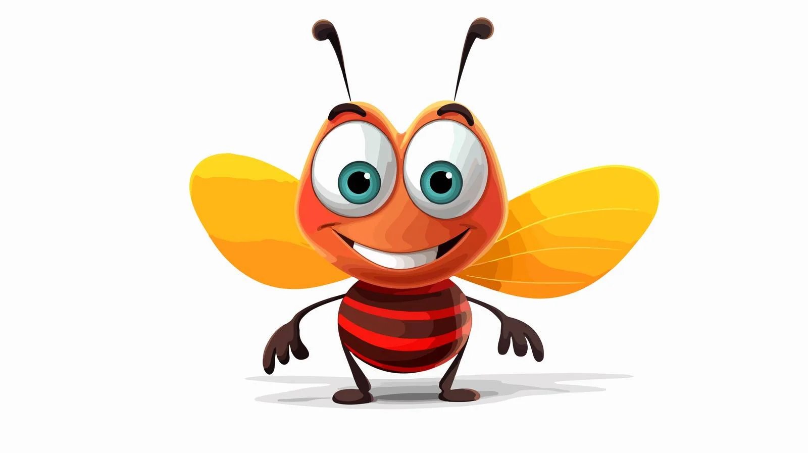 Cheerful Bug Illustration — free download from Dotvec