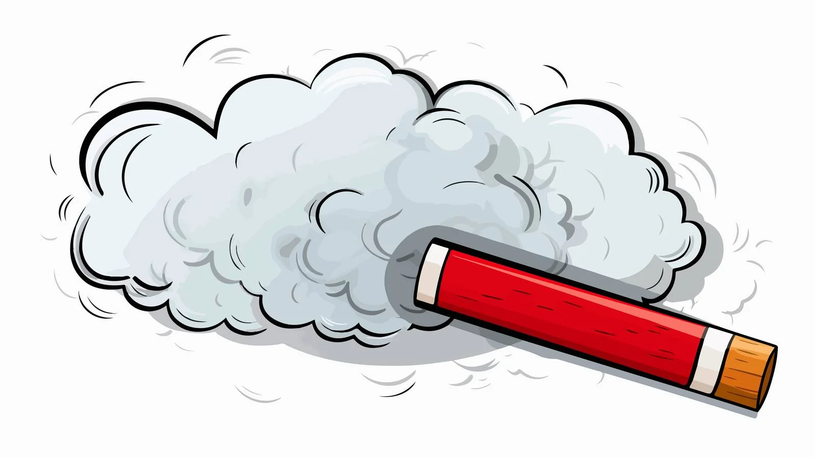 Cheerful Cigarette with Speech Bubble — free download from Dotvec