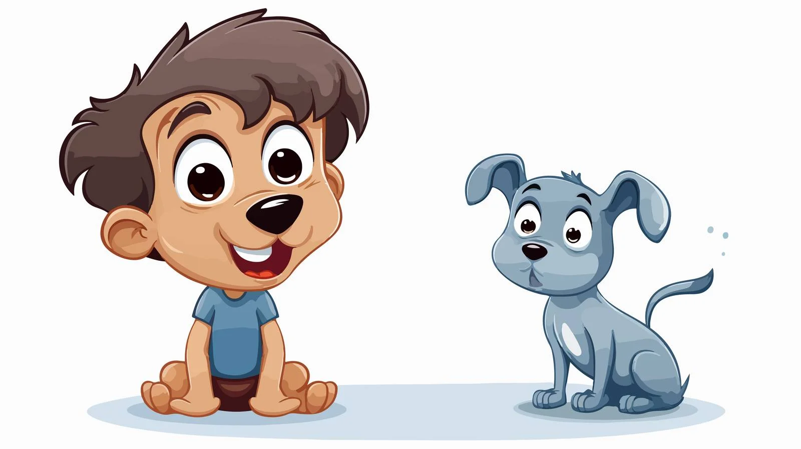 Cheerful Dog with Speech Bubble — free download from Dotvec