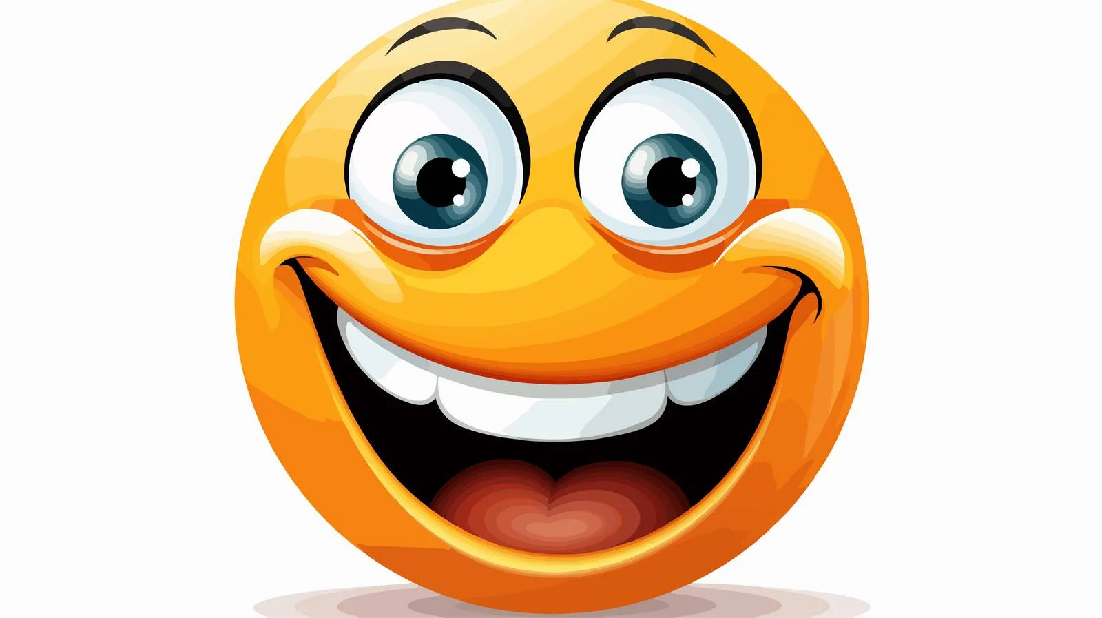 Cheerful Cartoon Face Illustration — free download from Dotvec