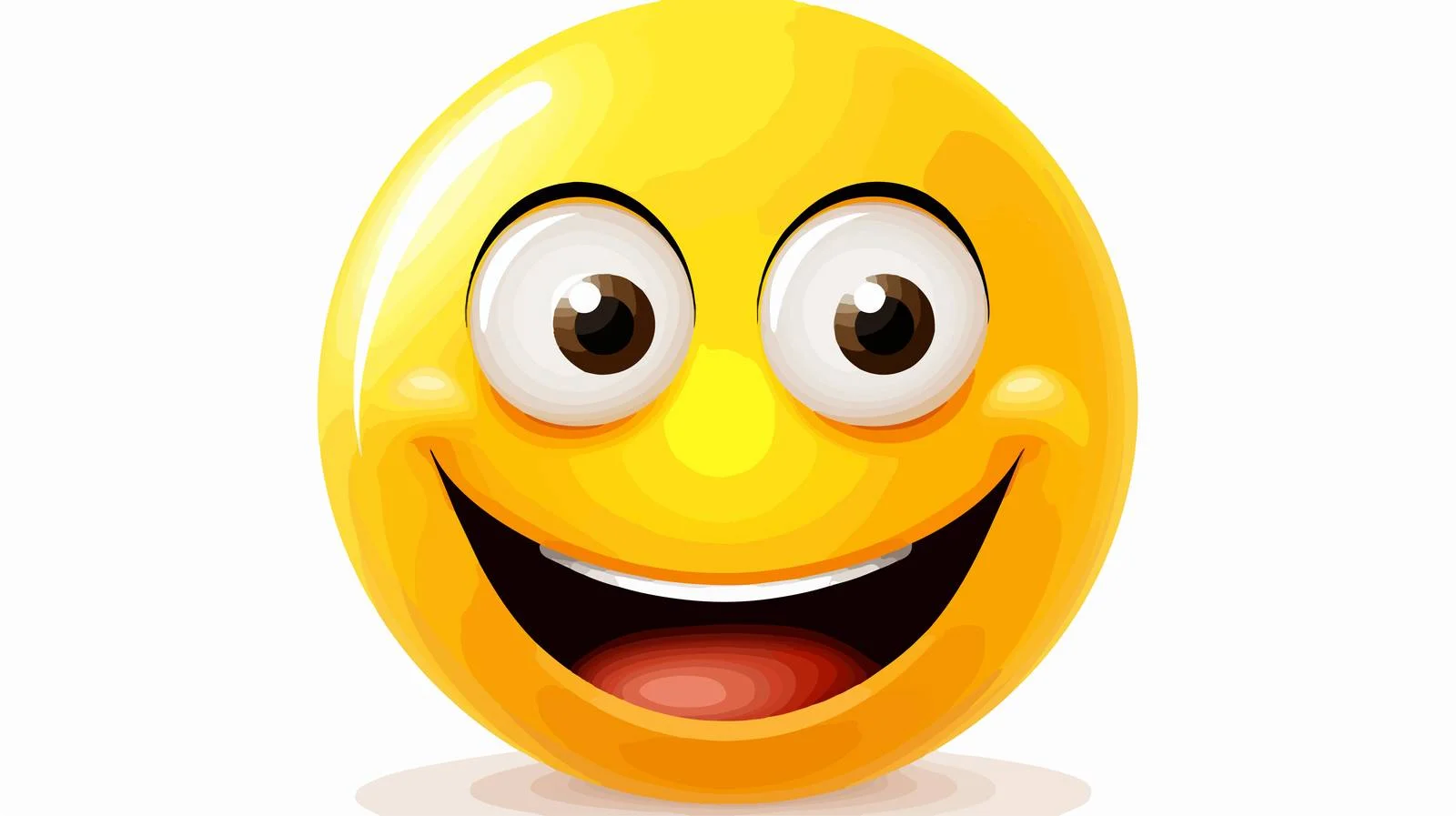 Cheerful Cartoon Face Illustration — free download from Dotvec
