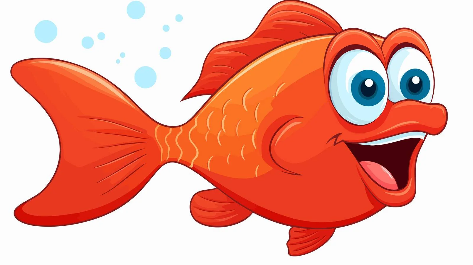 Cheerful Fish Speech Bubble Vector Illustration — free download from Dotvec
