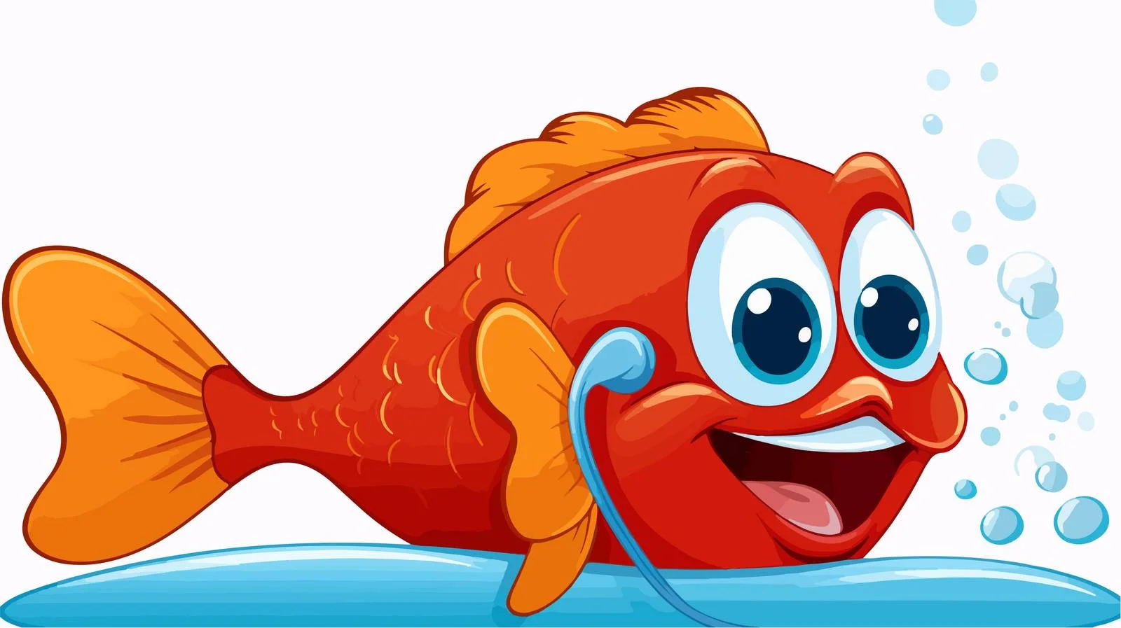 Joyful Fish Speech Bubble Vector Illustration — free download from Dotvec