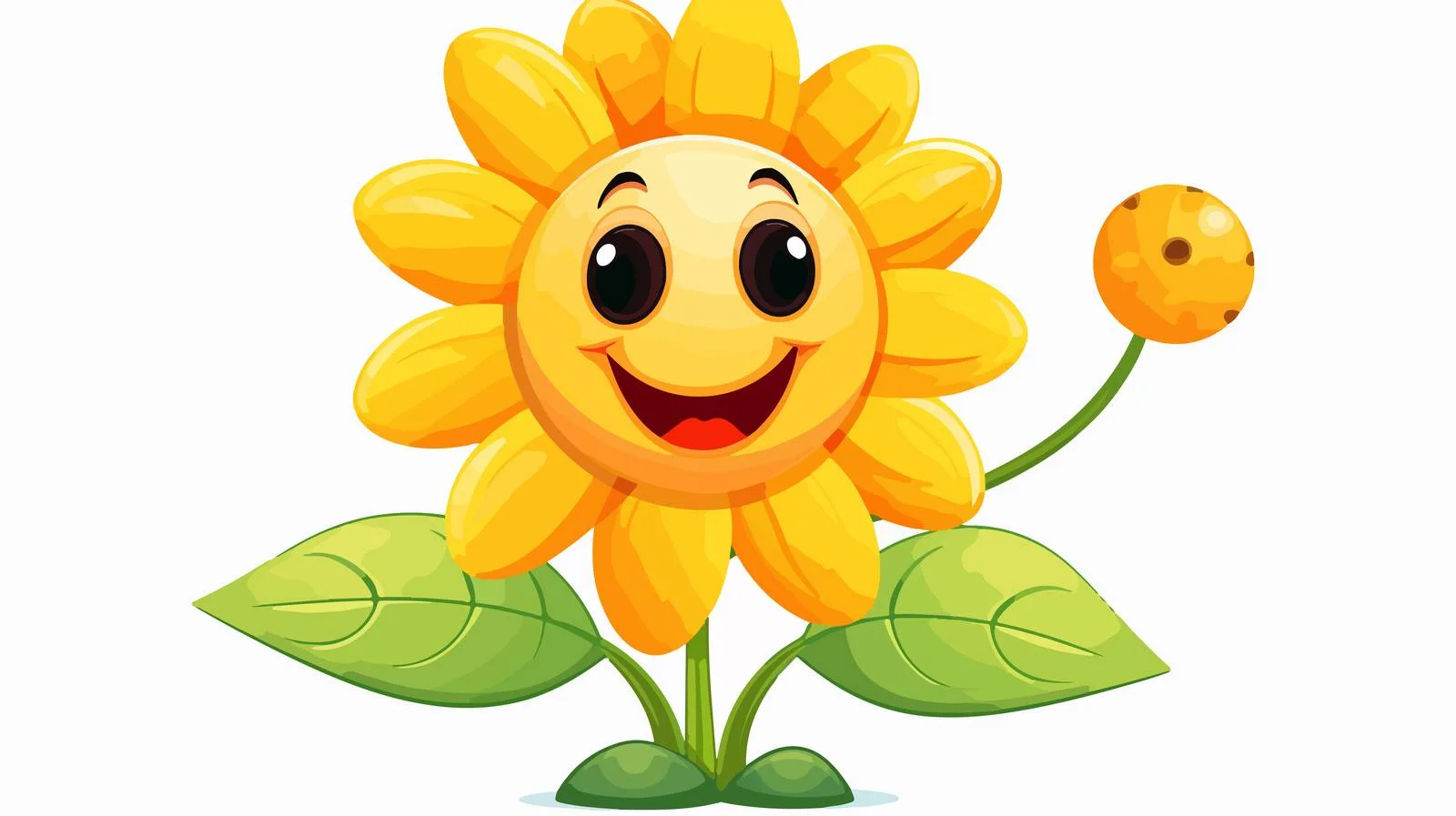 Cheerful Flower Illustration — free download from Dotvec