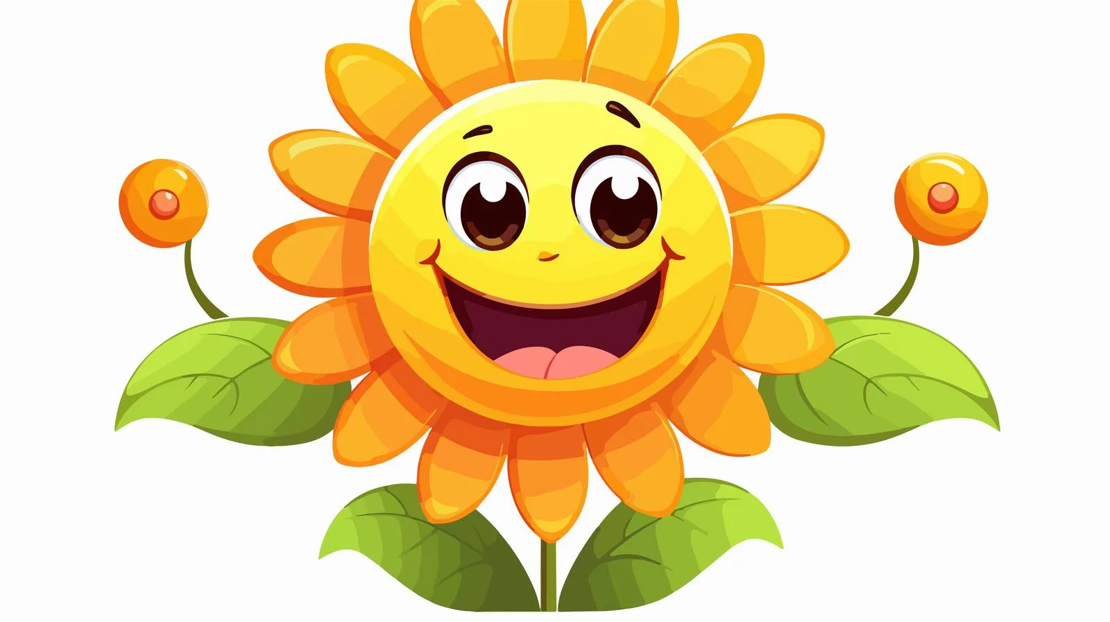 Cheerful Flower Illustration — free download from Dotvec