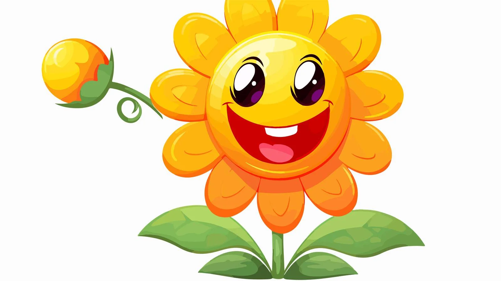 Cheerful Flower Illustration — free download from Dotvec