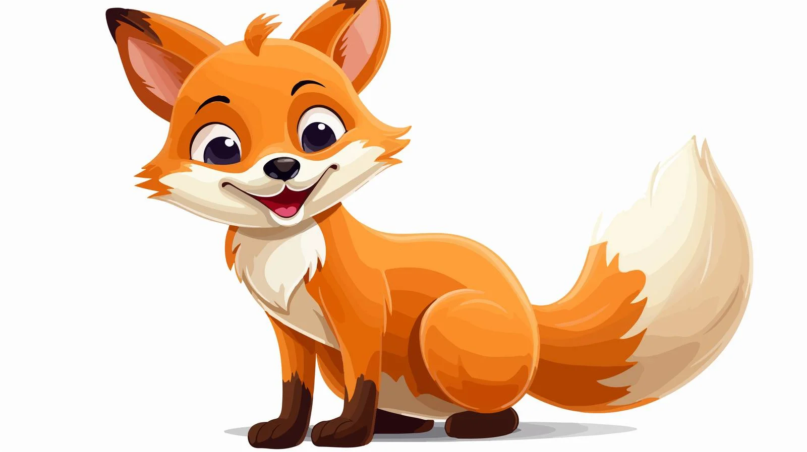 Cheerful Fox Illustration — free download from Dotvec