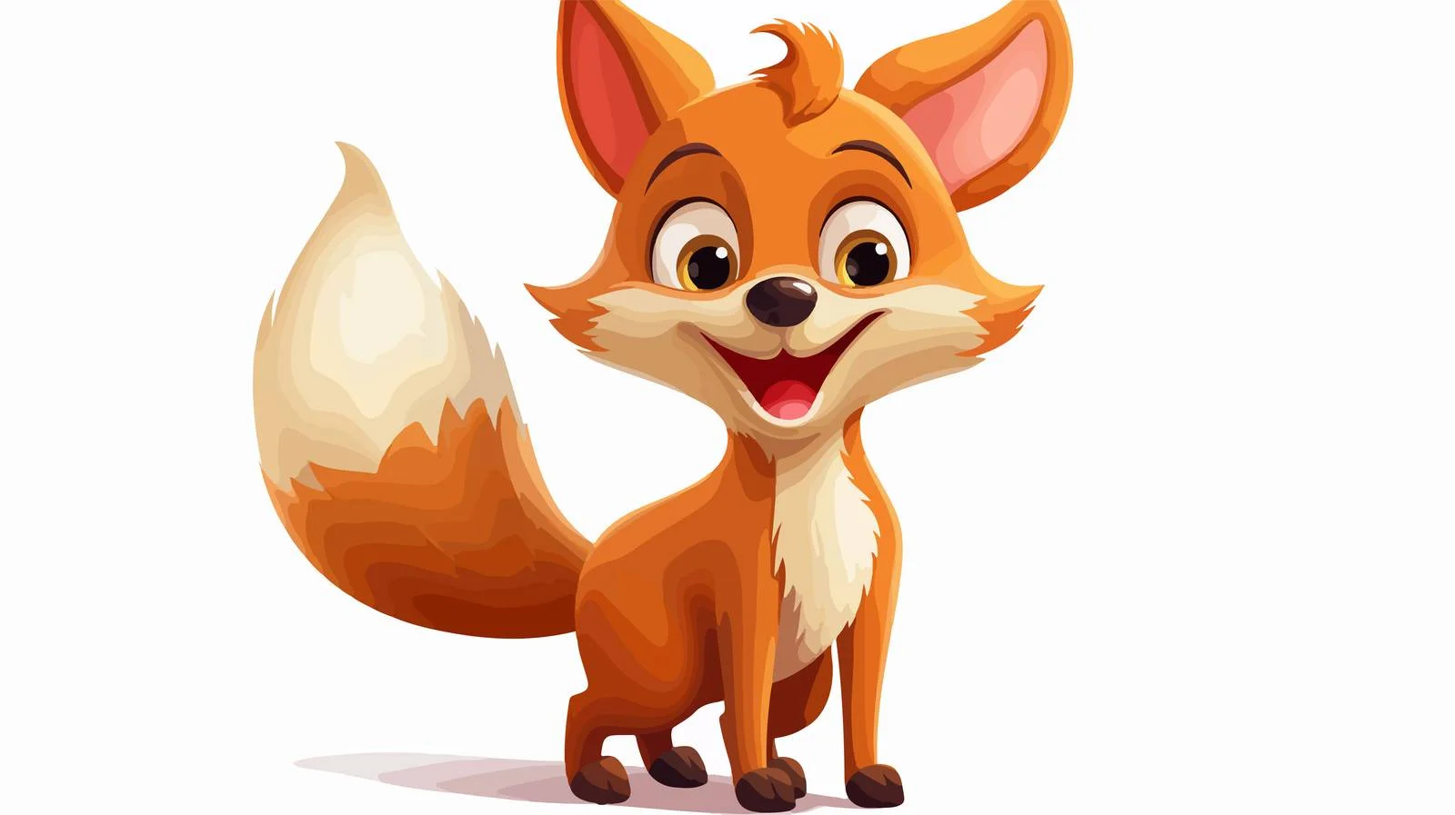 Cheerful Fox Illustration — free download from Dotvec