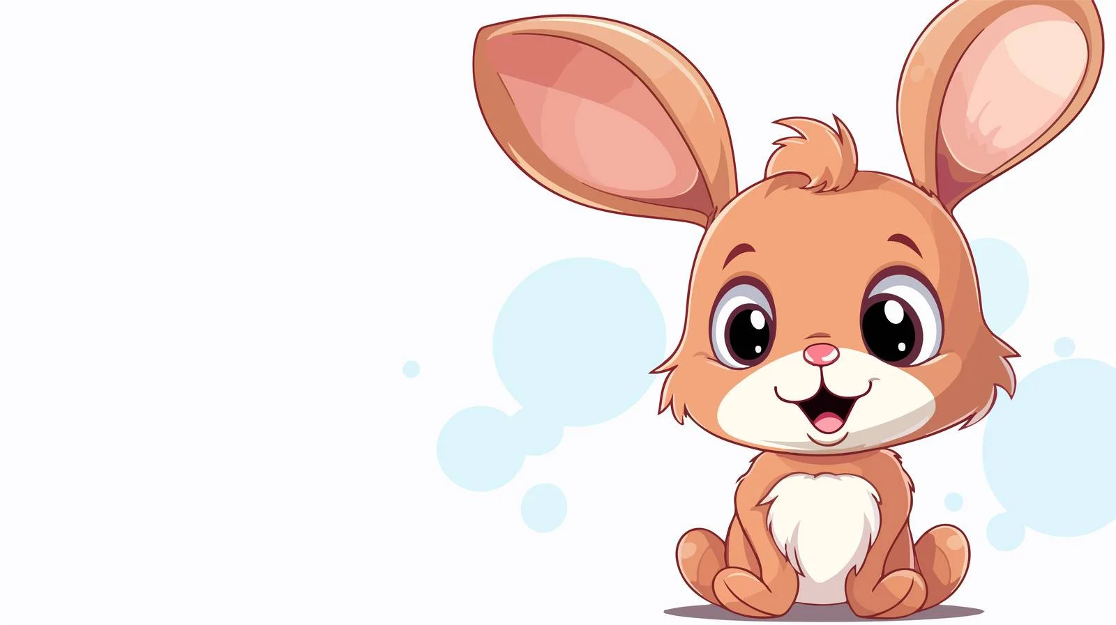 Cheerful Rabbit Speech Bubble Vector Illustration — free download from Dotvec