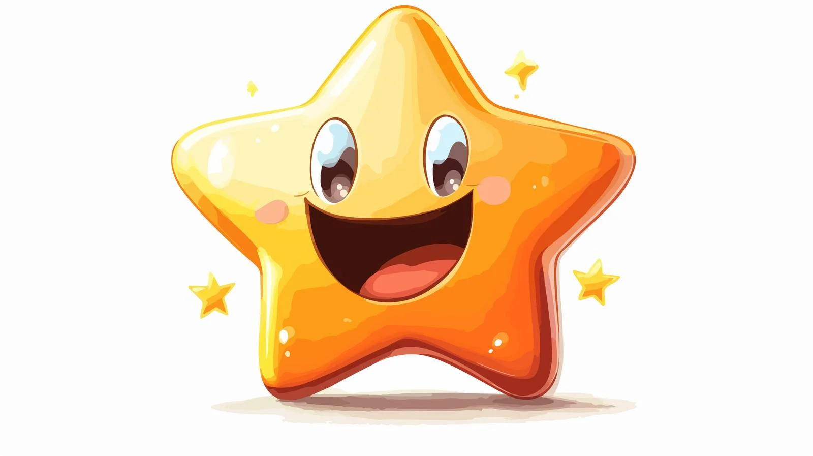 Cheerful Star Vector Character — free download from Dotvec
