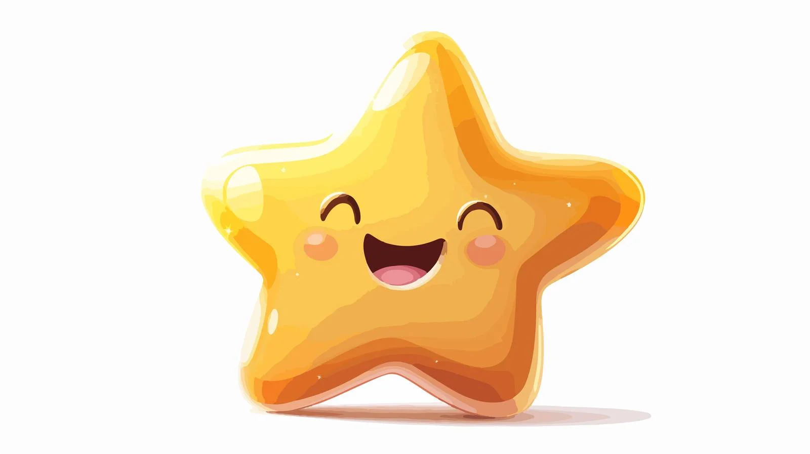 Cheerful Star Cartoon Character — free download from Dotvec