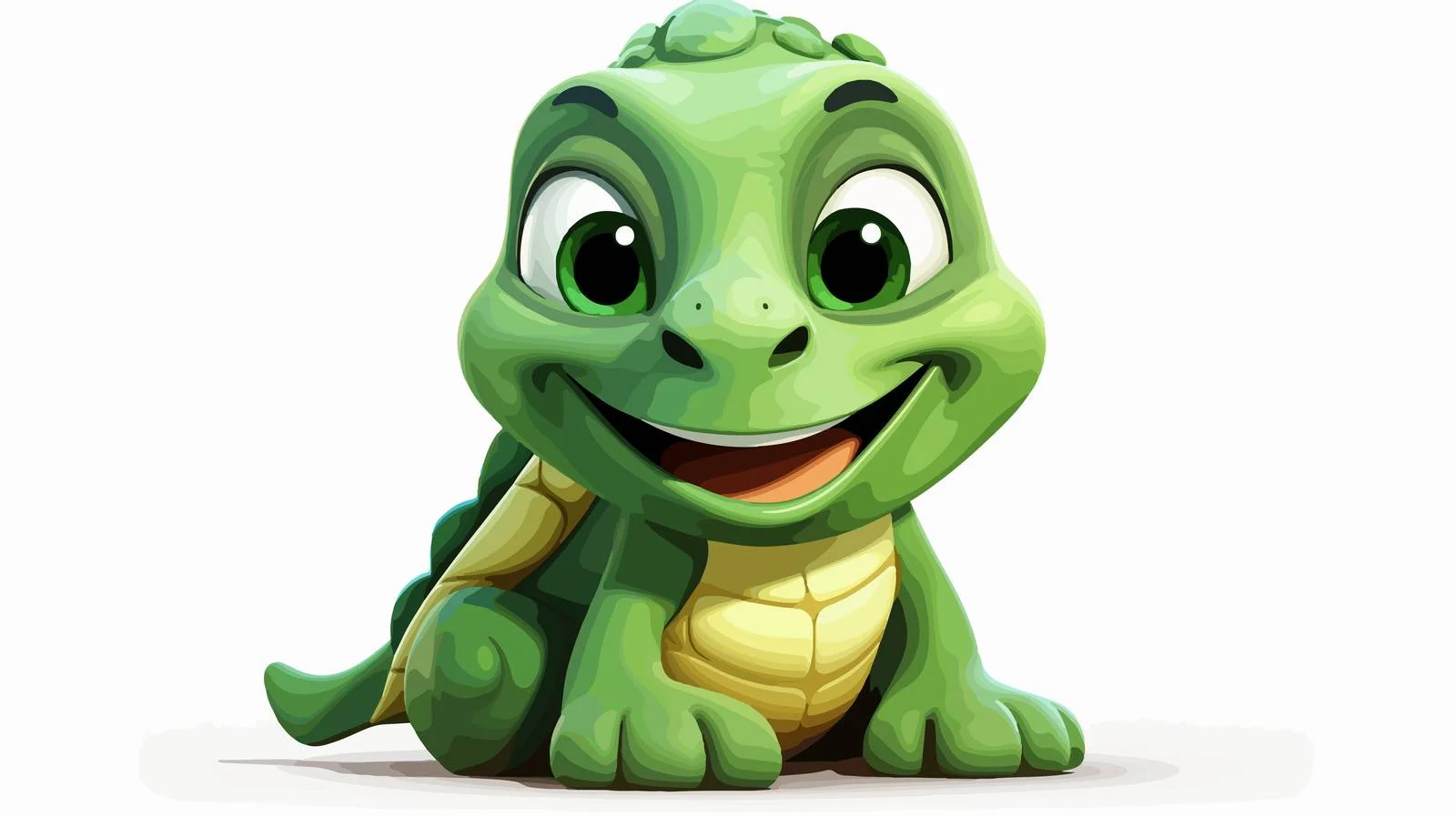 Cheerful Tortoise Cartoon Vector Illustration — free download from Dotvec