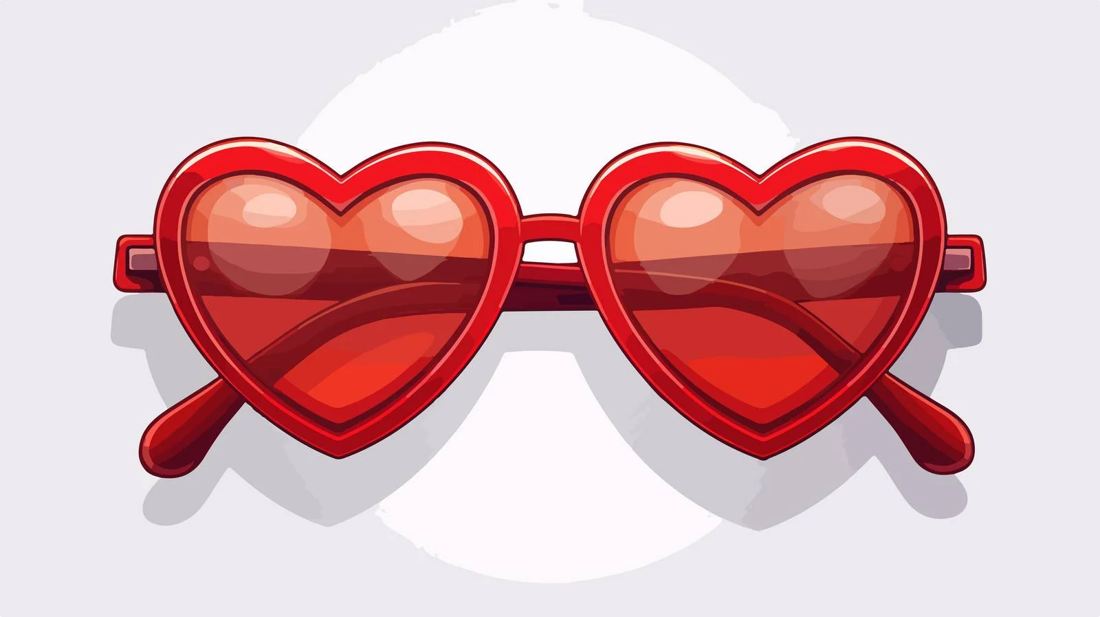 Heart Glasses Cartoon Vector Illustration — free download from Dotvec