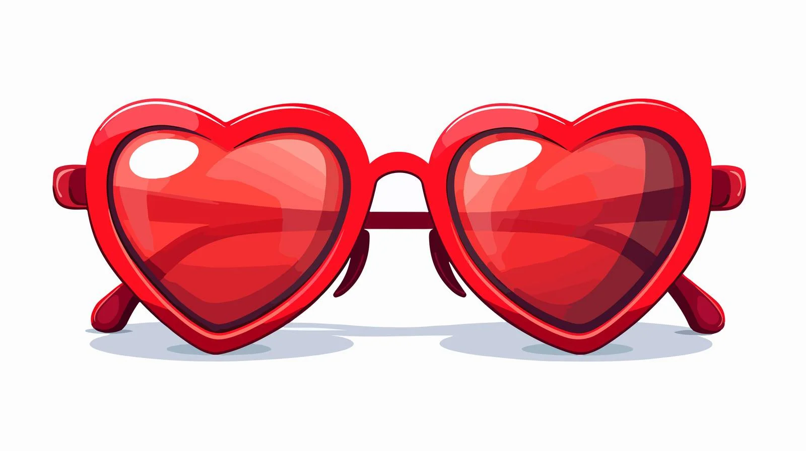 Heart Glasses Cartoon Vector Illustration — free download from Dotvec