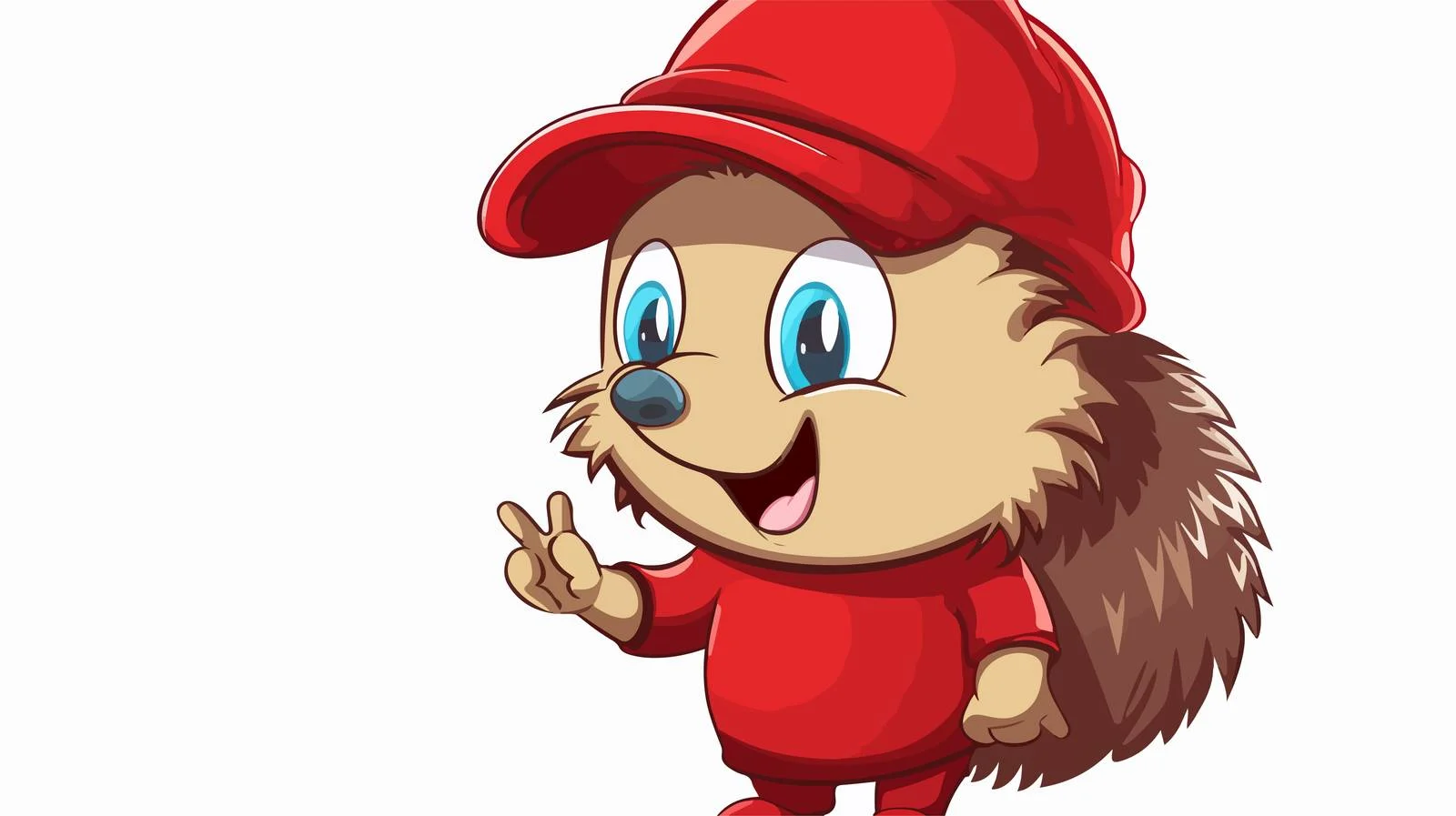 Charming Hedgehog with Speech Bubble Cartoon — free download from Dotvec
