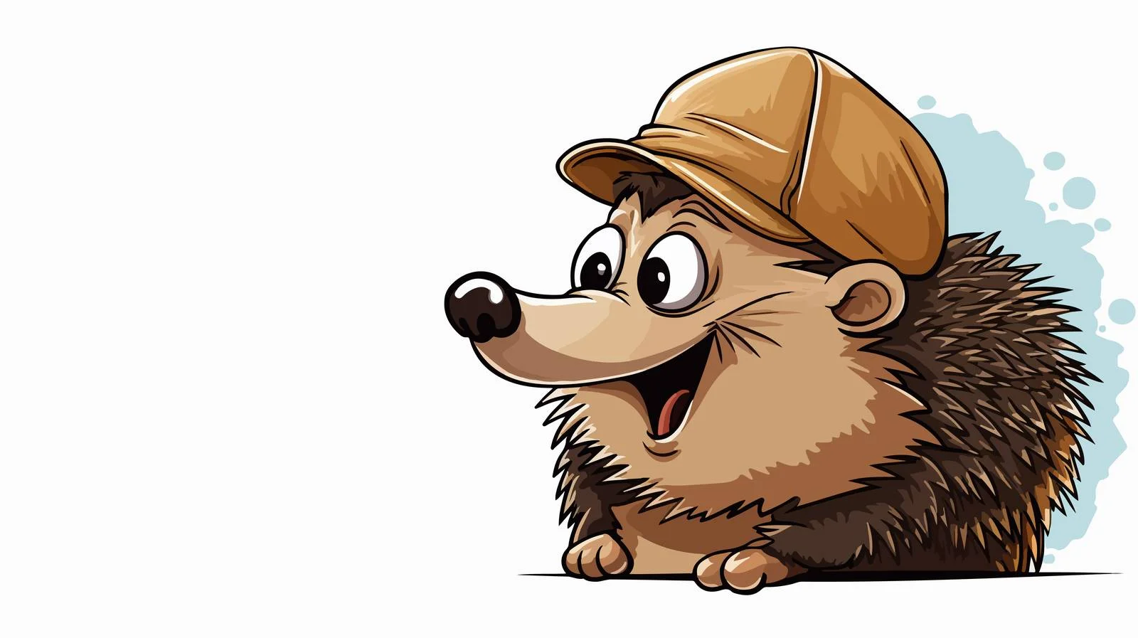 Cute Hedgehog Speech Bubble Cartoon — free download from Dotvec