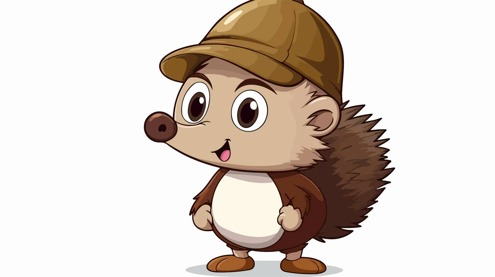 Charming Hedgehog with Speech Bubble Cartoon — free download from Dotvec