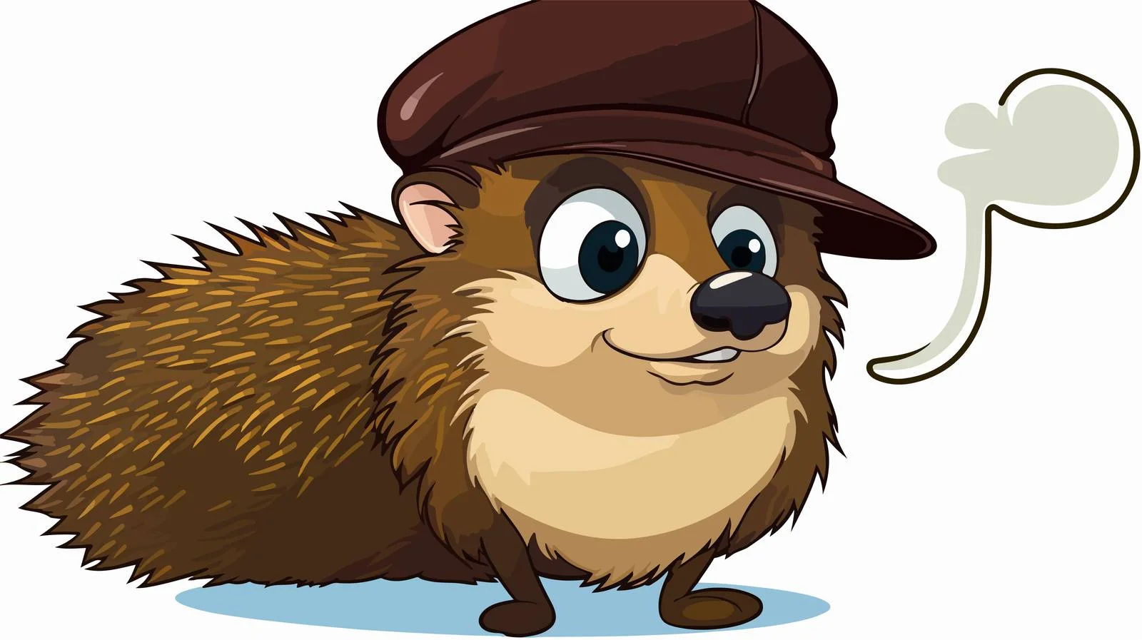 Whimsical Hedgehog with Speech Bubble — free download from Dotvec