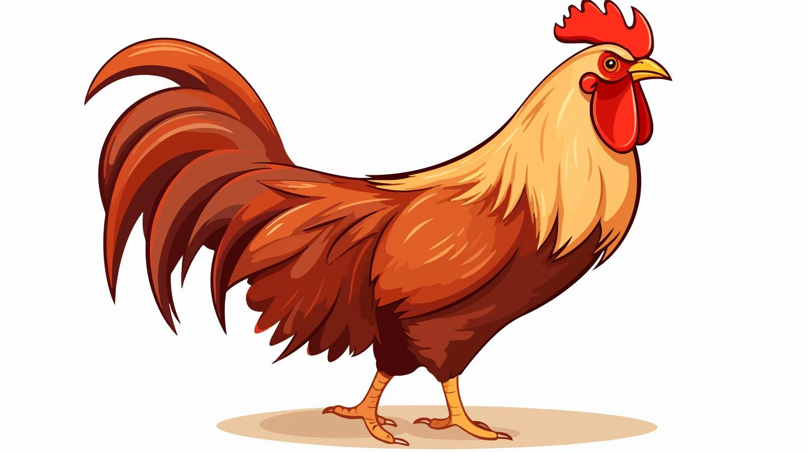 Cartoon Hen Vector Illustration — free download from Dotvec