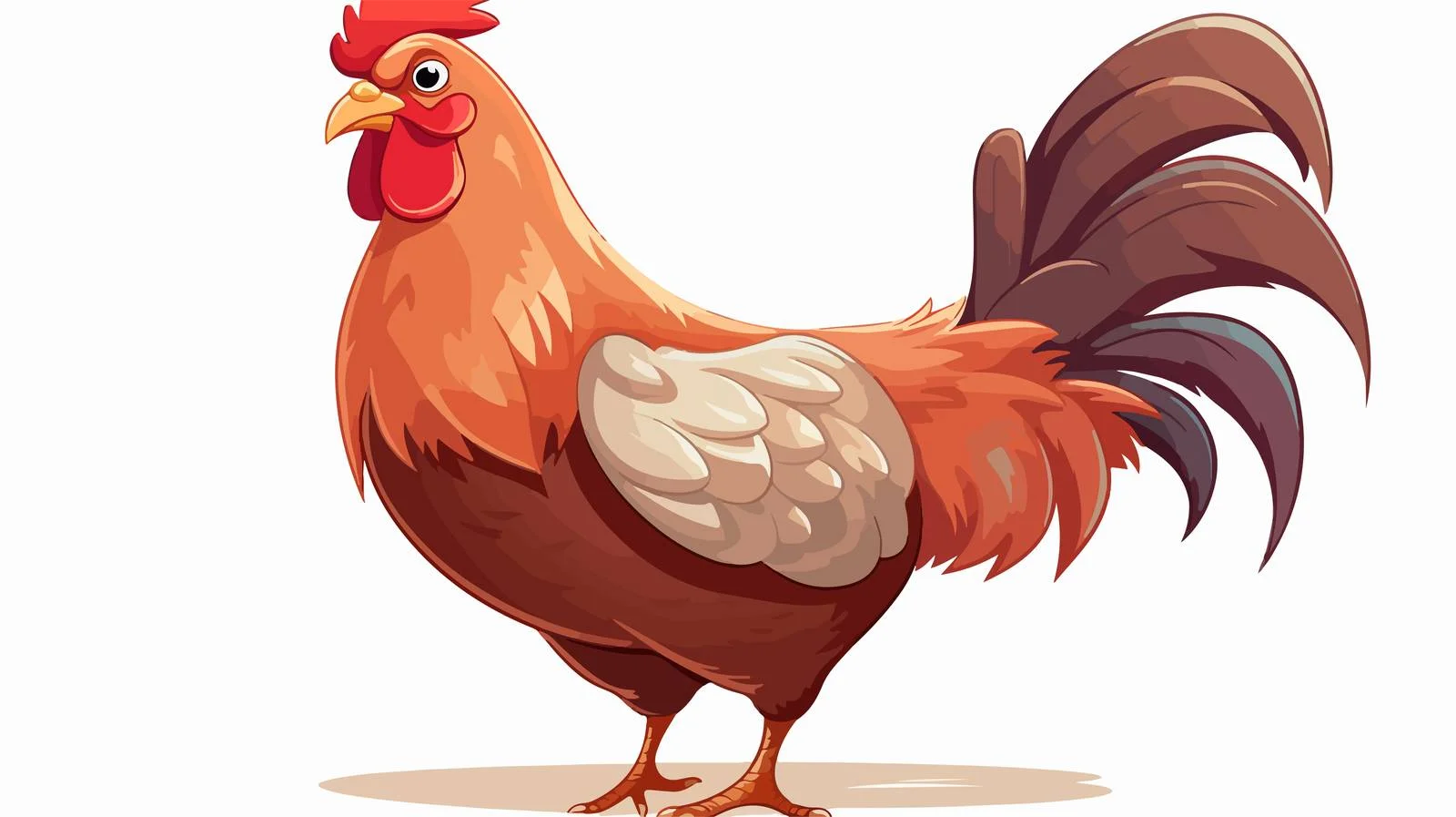 Colorful Hen Vector Illustration — free download from Dotvec