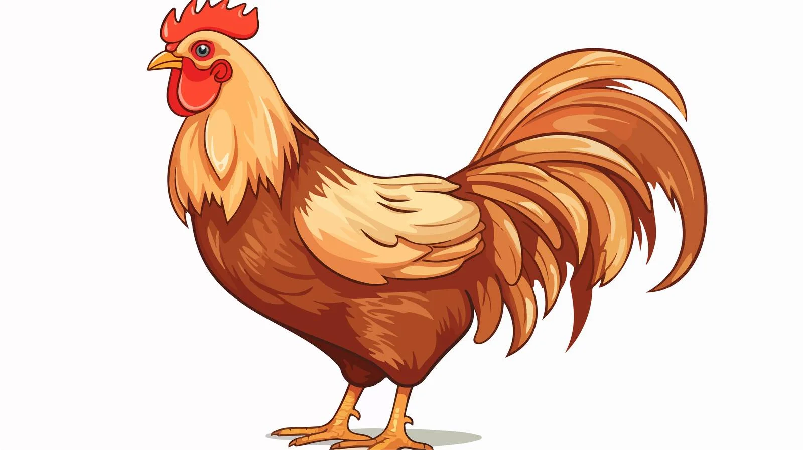 Cartoon Hen Vector Illustration — free download from Dotvec