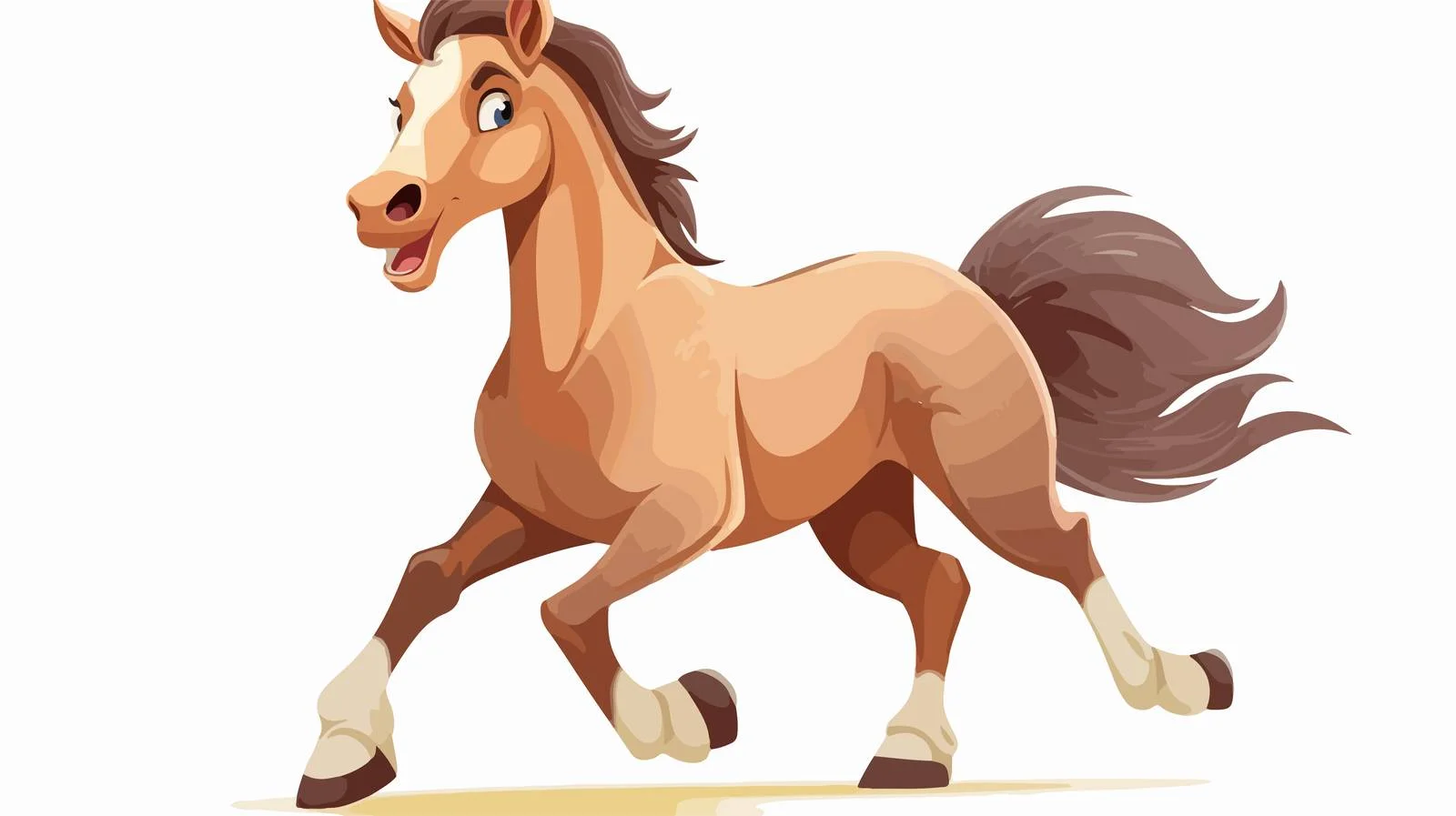 Cartoon Horse Illustration — free download from Dotvec