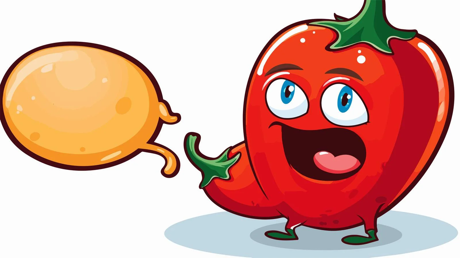 Animated Chili Pepper Dialog Illustration — free download from Dotvec
