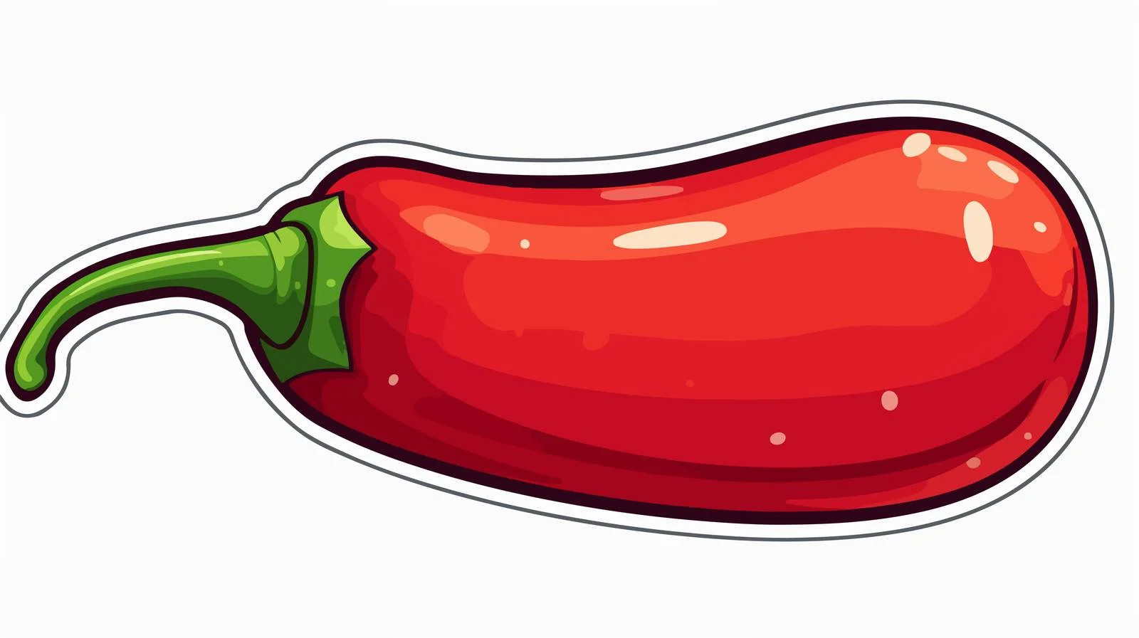 Chili Pepper with Speech Bubble Cartoon — free download from Dotvec