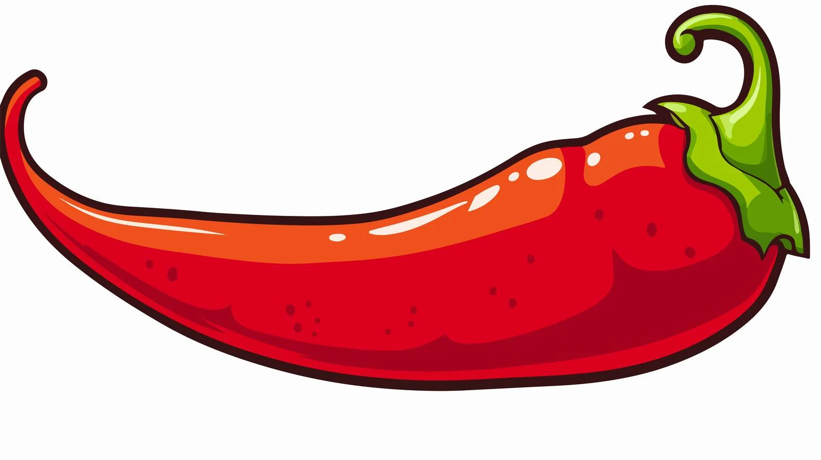 Expressive Cartoon Chili Pepper — free download from Dotvec