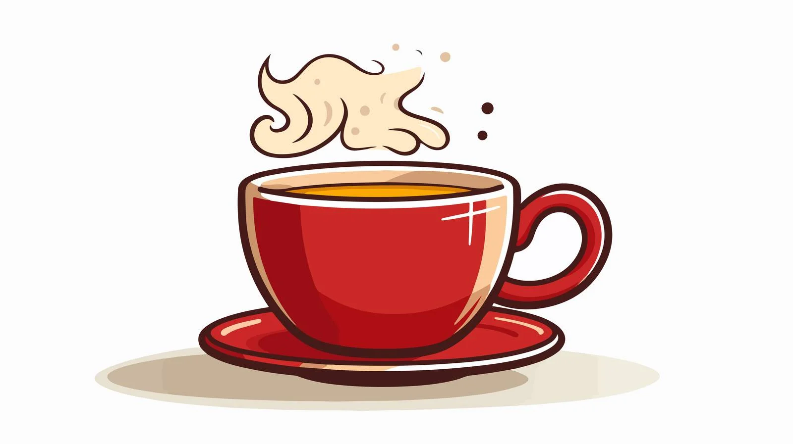 Expressive Coffee Cup Illustration — free download from Dotvec