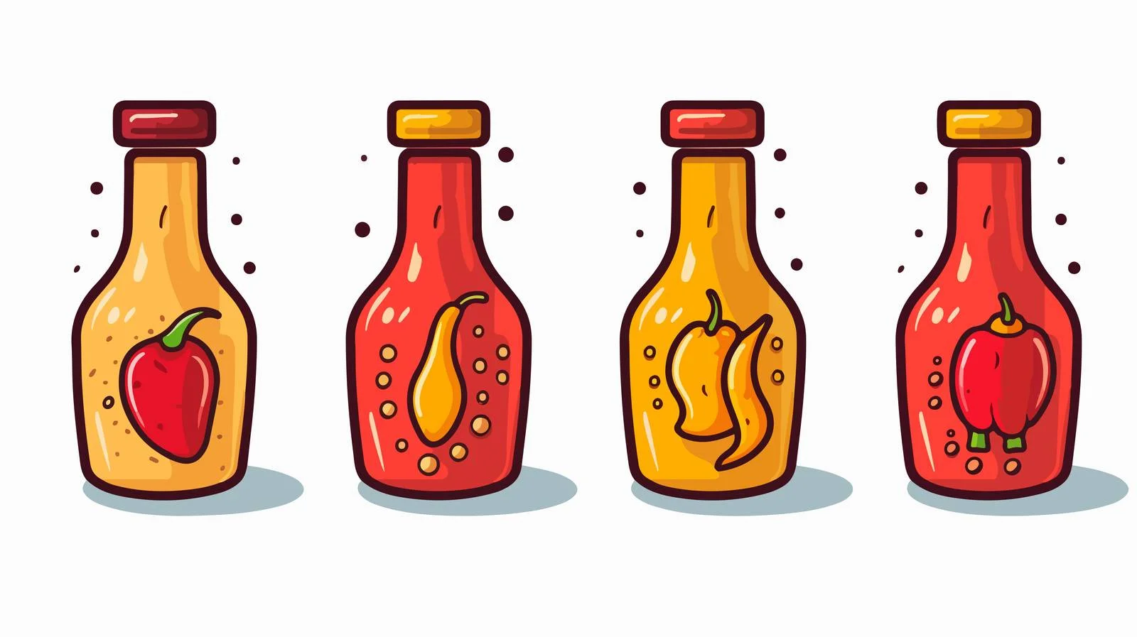Cartoon Hot Sauce Vector Illustration — free download from Dotvec