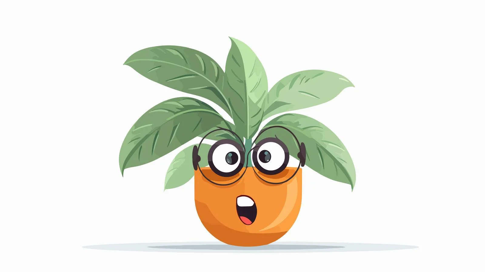 Whimsical Plant with Thought Bubble Illustration — free download from Dotvec