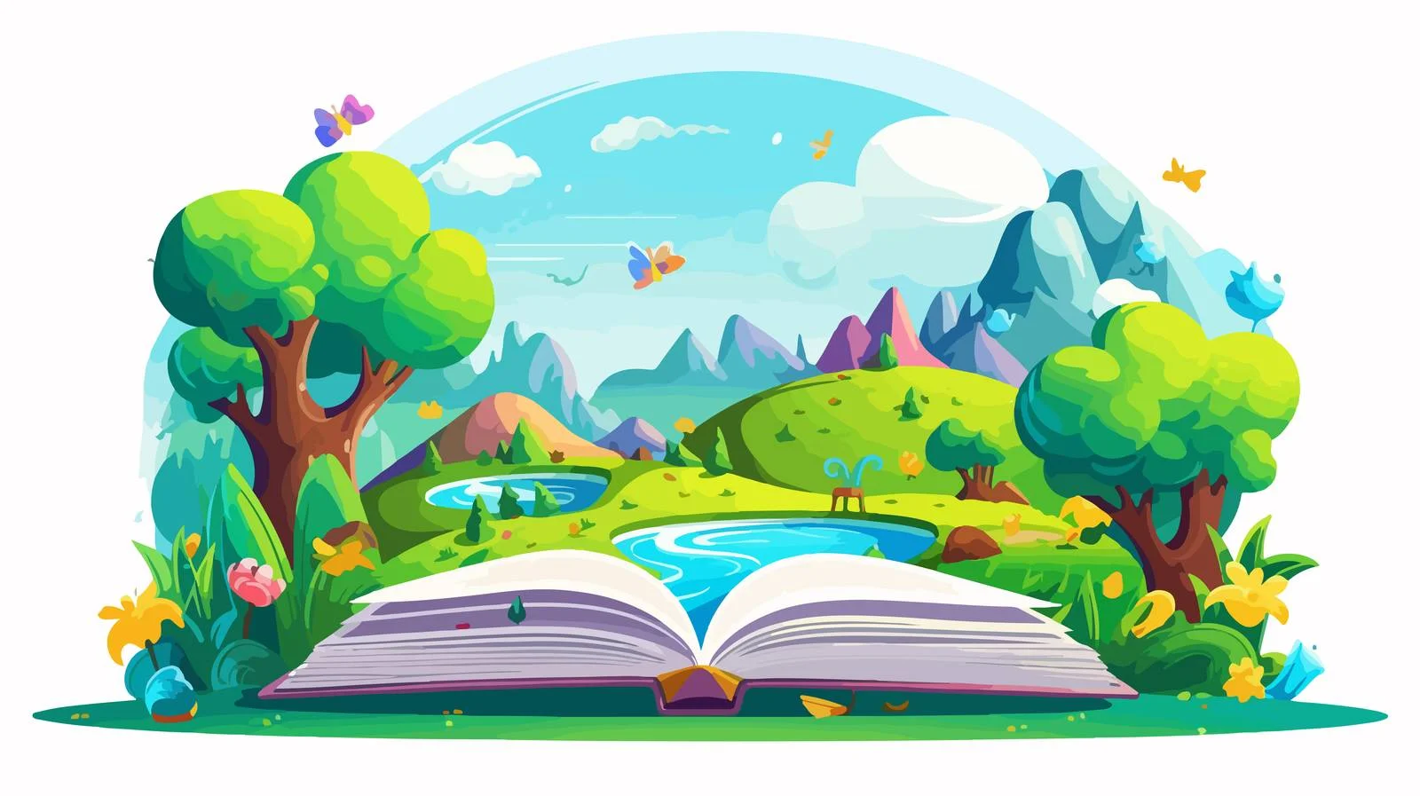 Cartoon How-To Book Illustration — free download from Dotvec