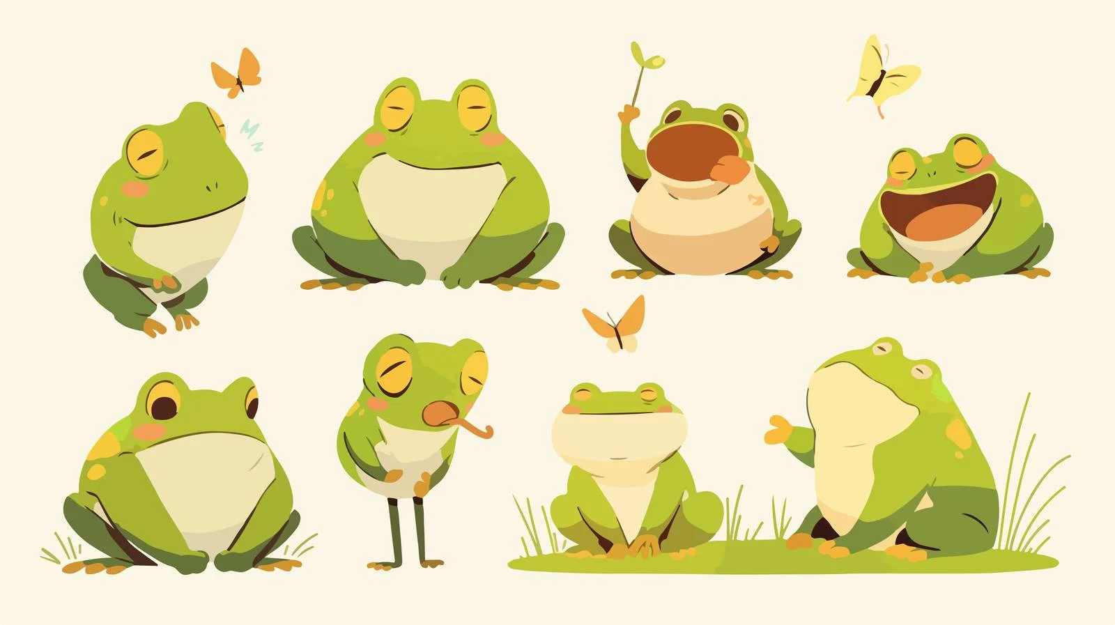 Frog's Mixed Emotions: Hunger & Rest — free download from Dotvec