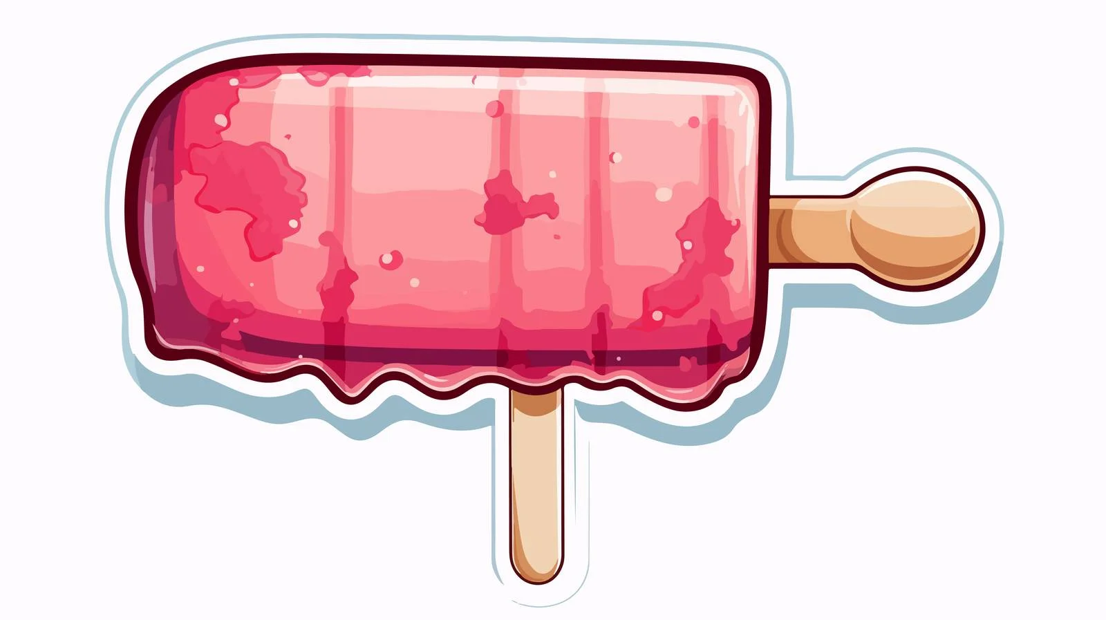 Colorful Ice Cream Lolly with Speech Bubble — free download from Dotvec