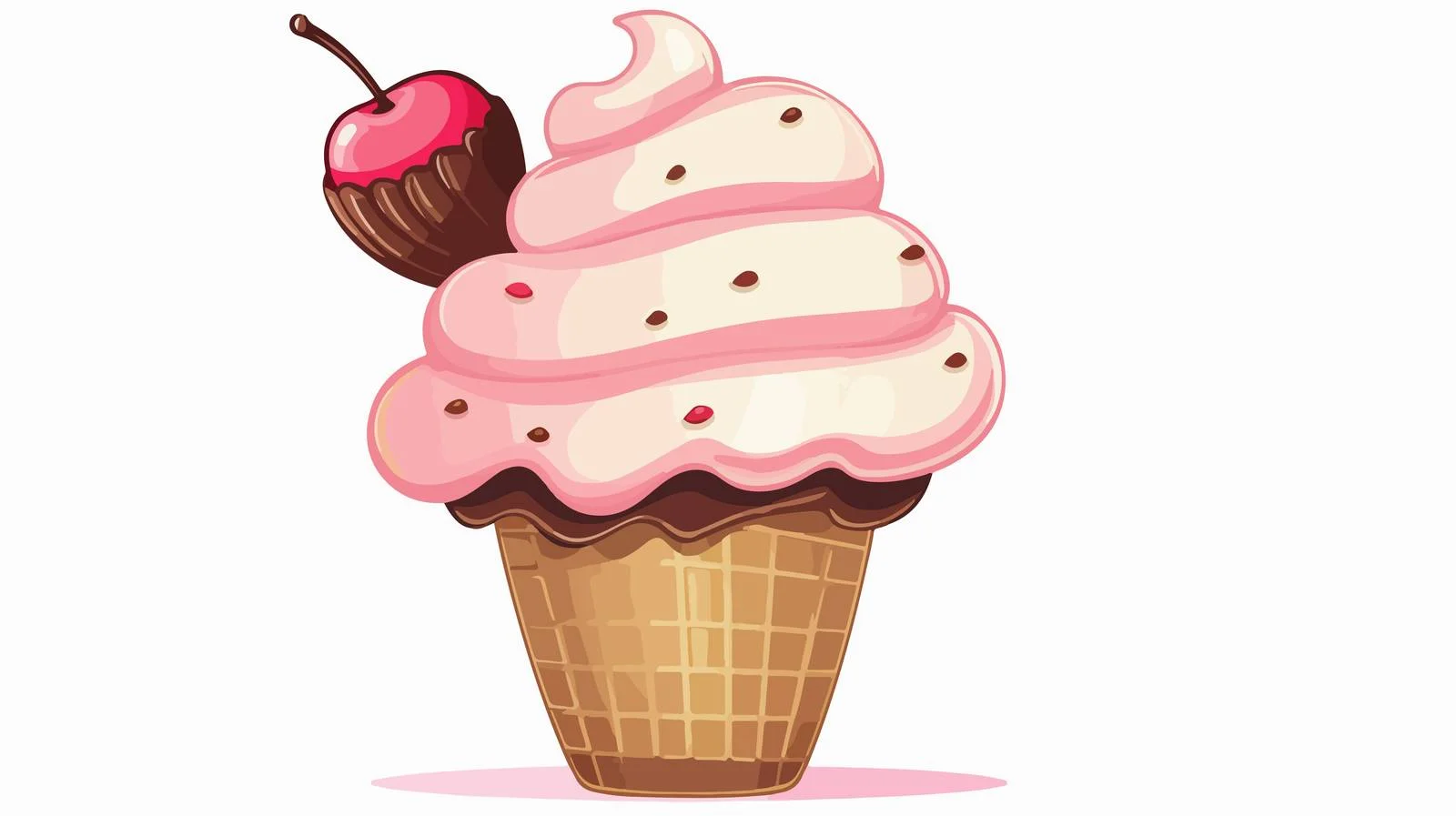 Animated Ice Cream Speech Bubble Illustration — free download from Dotvec