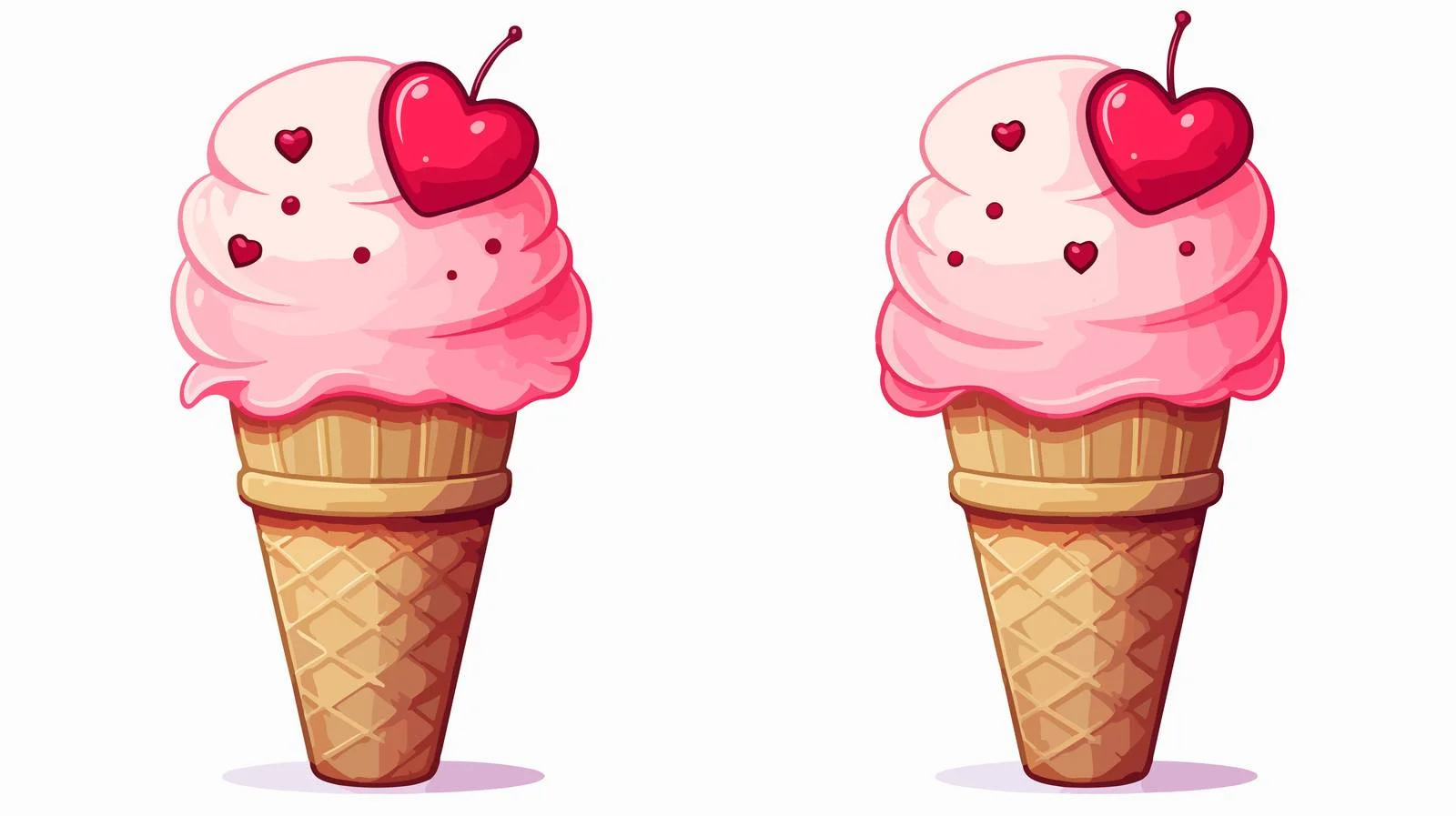 Whimsical Ice Cream Conversation Illustration — free download from Dotvec