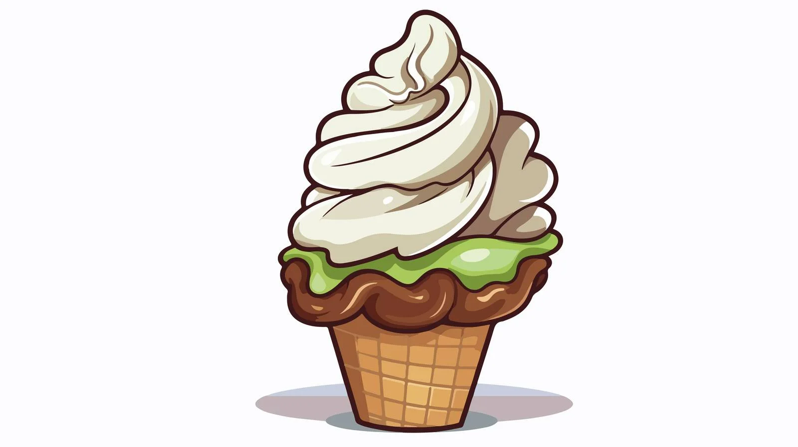 Comic Ice Cream Thought Bubble Cartoon — free download from Dotvec