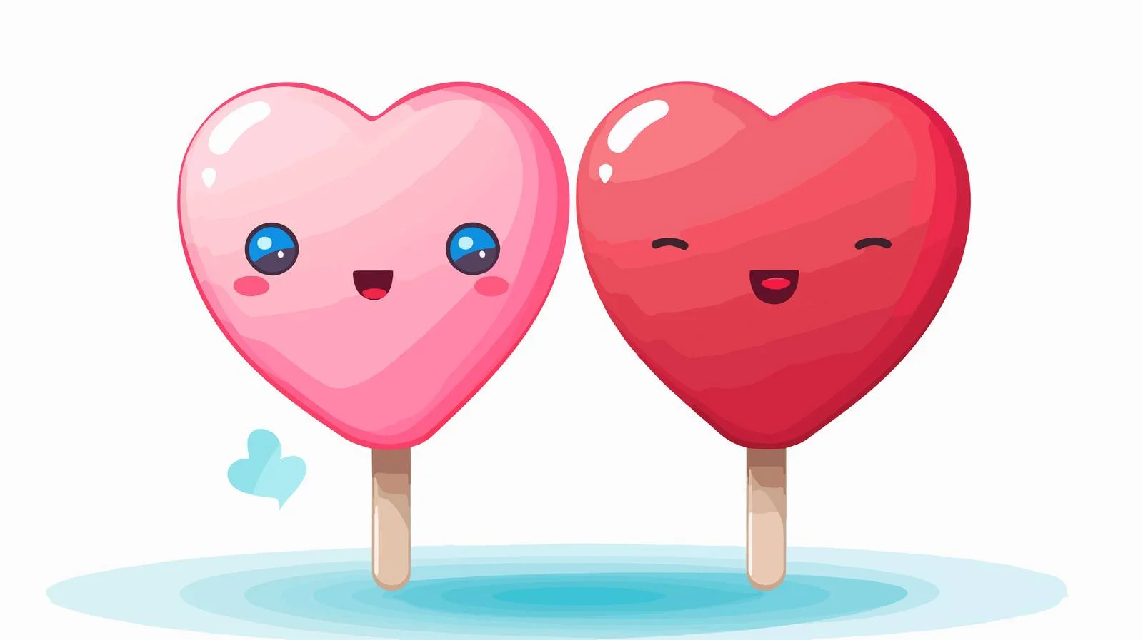 Sweetheart Lolly with Speech Bubble Cartoon — free download from Dotvec