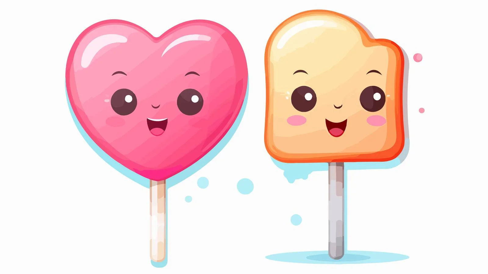 Sweetheart Ice Lolly with Speech Bubble — free download from Dotvec