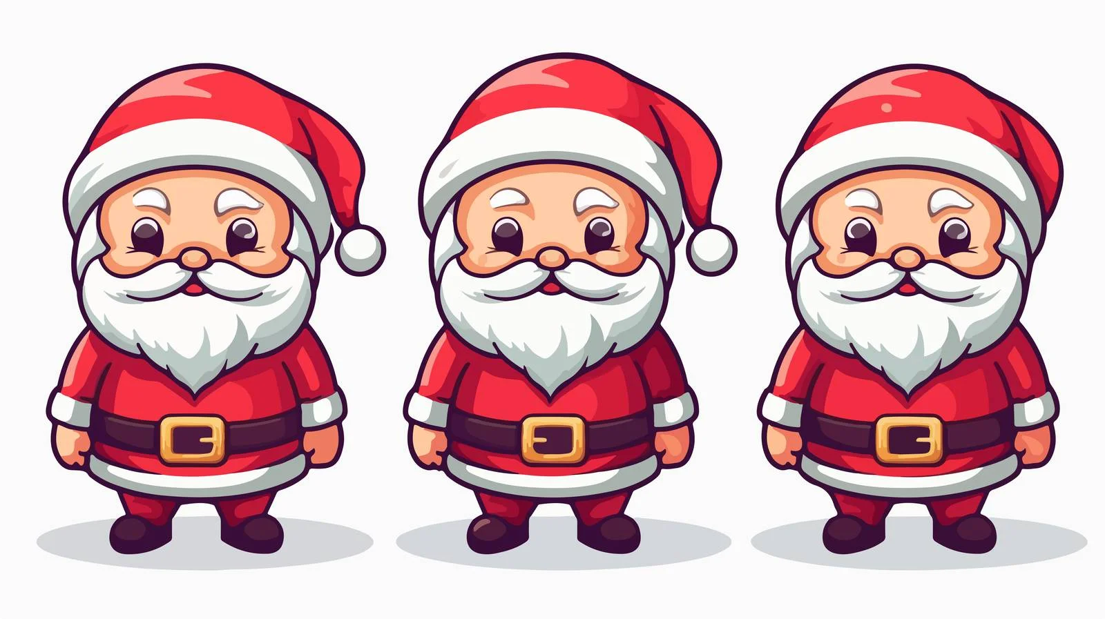 Cute Santa Claus Cartoon Icon Illustration — free download from Dotvec