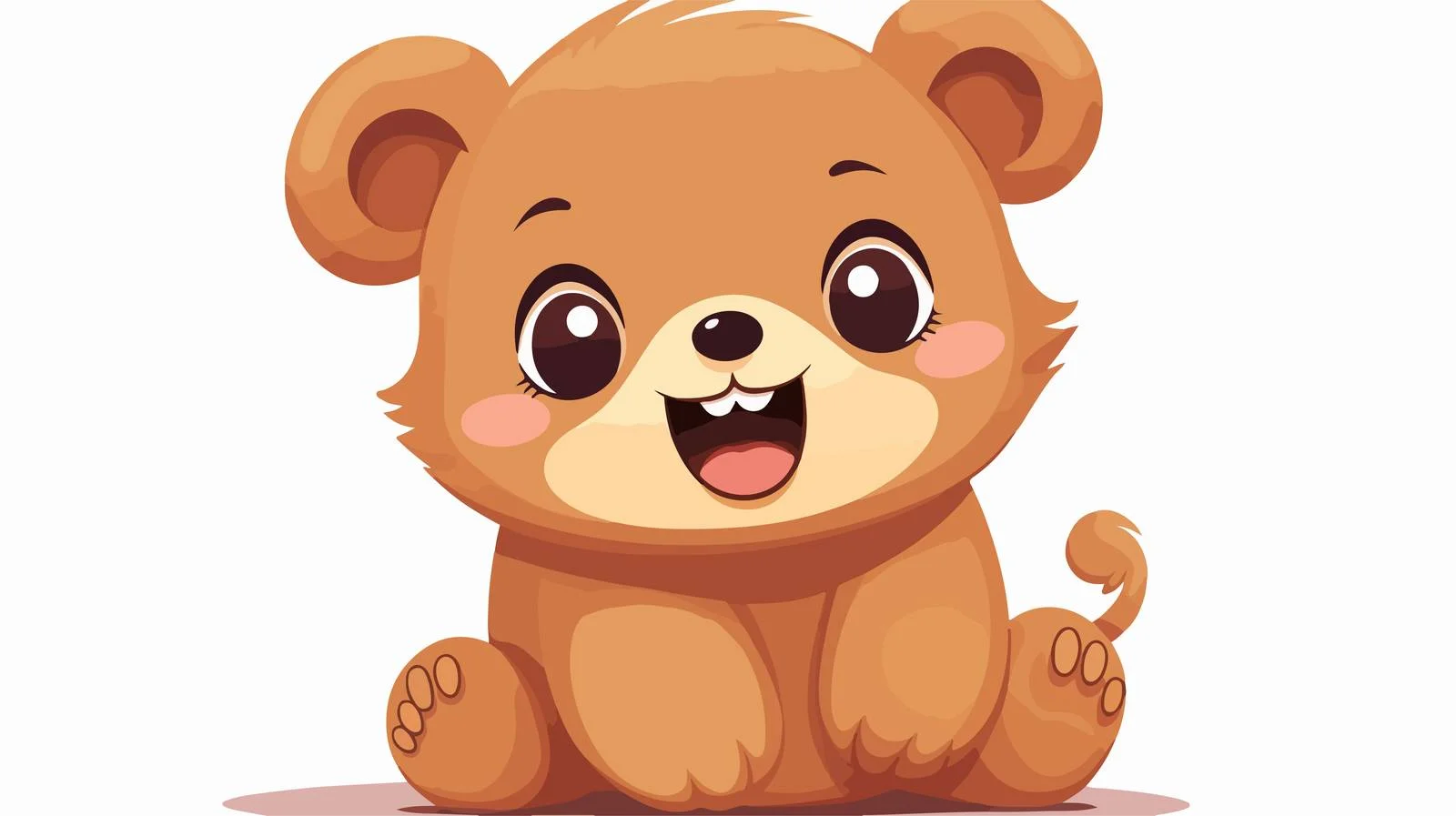 Adorable Happy Bear Illustration — free download from Dotvec