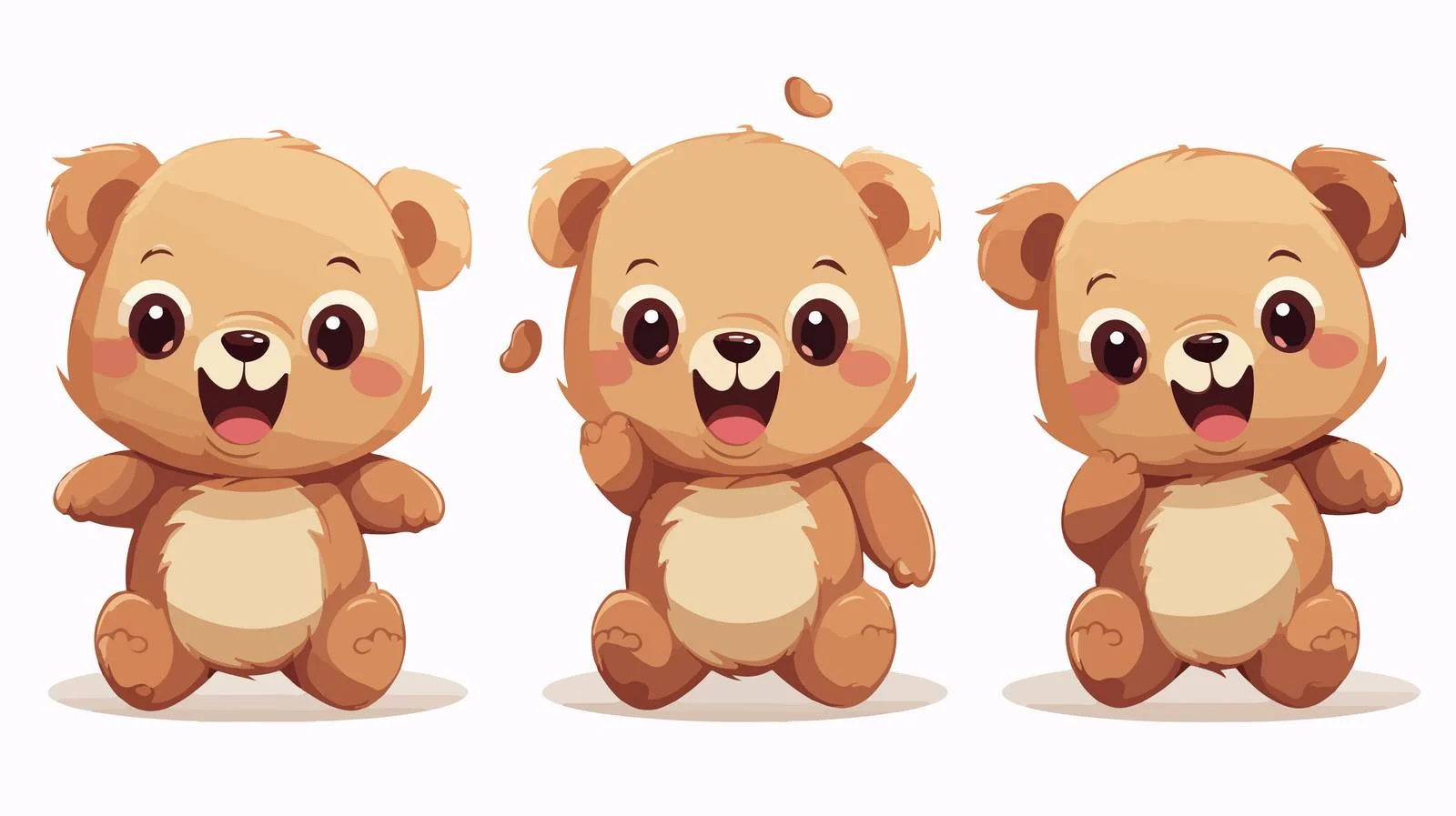 Adorable Bear Cartoon Illustration — free download from Dotvec
