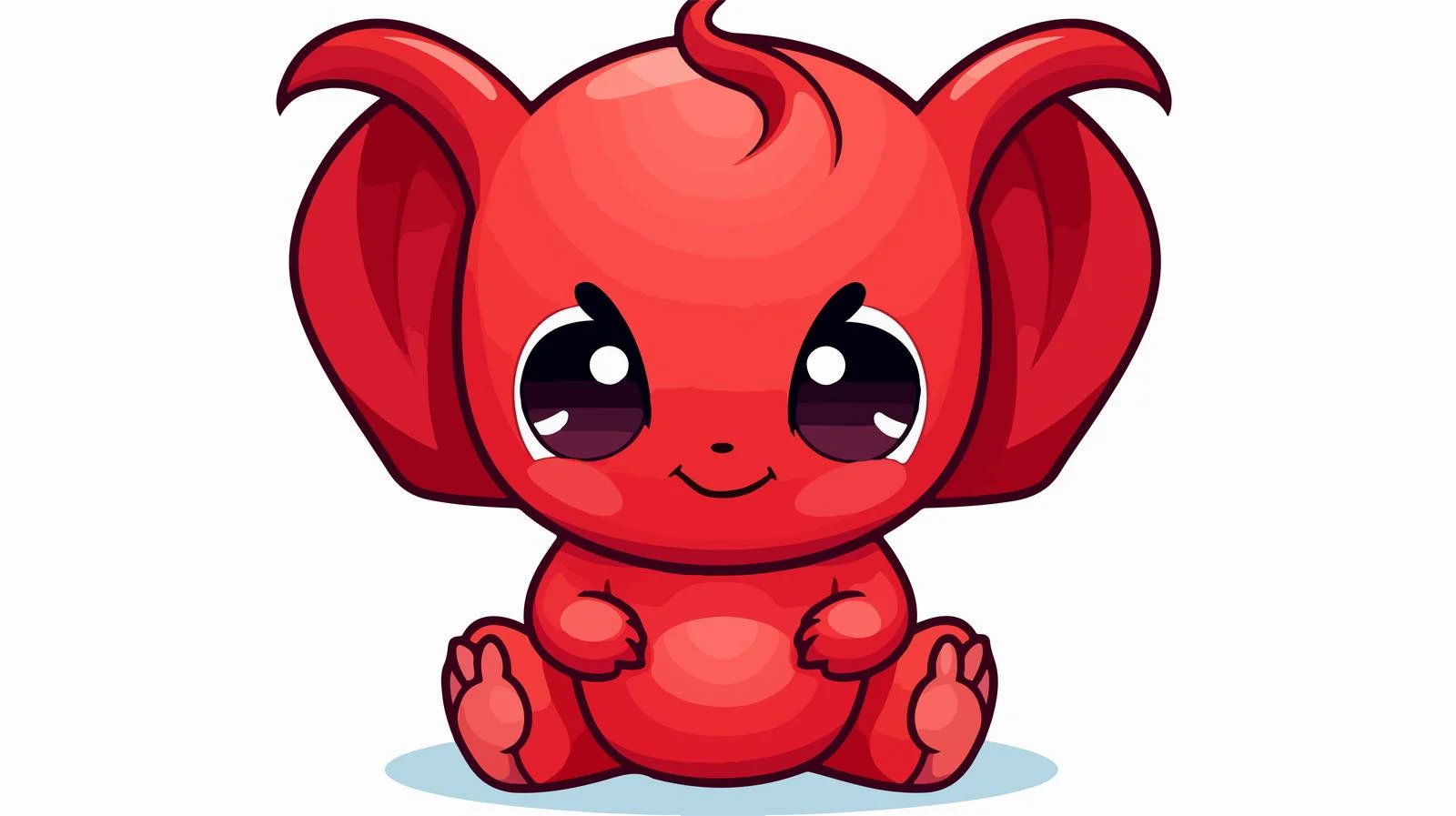 Adorable Kawaii Devil Cartoon Illustration — free download from Dotvec