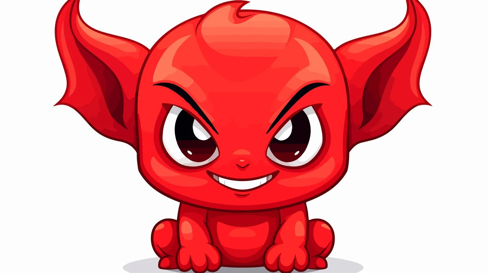 Cute Kawaii Devil Cartoon Illustration — free download from Dotvec