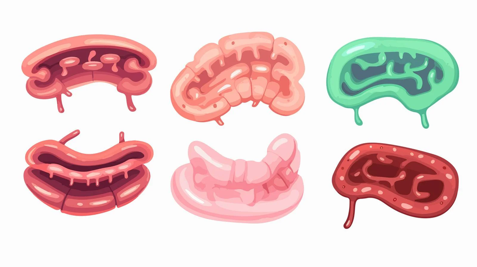 Cartoon Intestines Illustration — free download from Dotvec