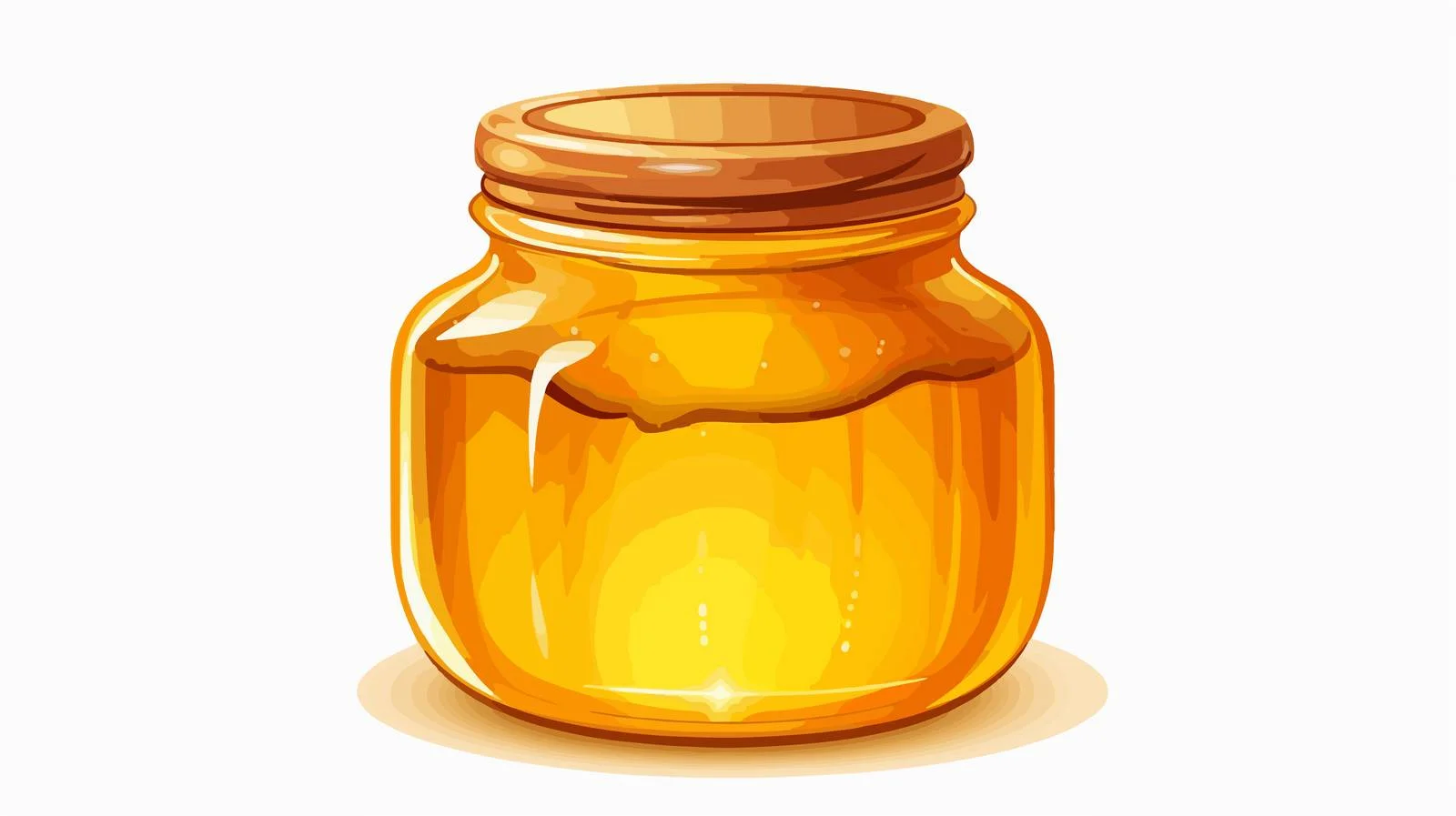 Cartoon Honey Jar Vector Illustration — free download from Dotvec